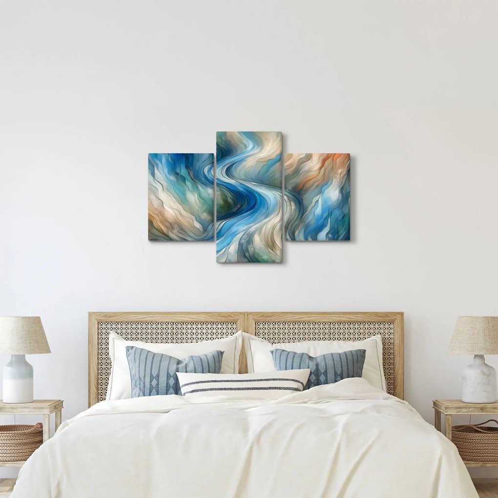 Obraz - Abstraktný prúd (90x60 cm)