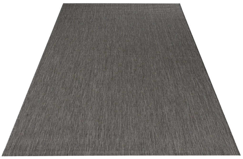 Hanse Home, Kusový koberec Meadow 102729 Anthracite – na von aj na doma, 200x290, šedá, chodba / predsieň