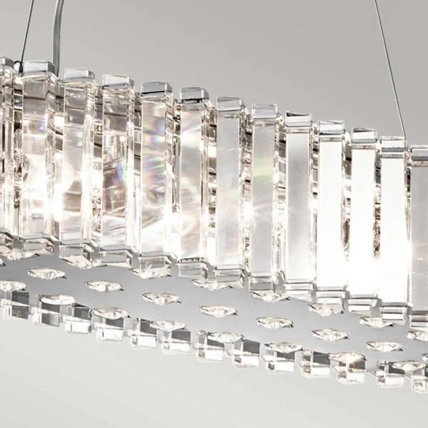 Kichler KL-CRYSTAL-SKYE-ISLE-LED Kúpeľňový luster CRYSTAL SKYE 8xG9/3W/230V IP44