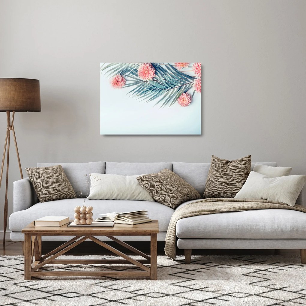 Sklenený obraz kytice (70x50 cm)