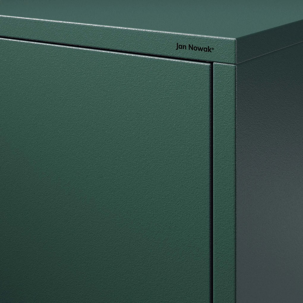 Nočný stolík MIA, 424 x 595 x 400 mm, Modern: fľaškovo zelená farba