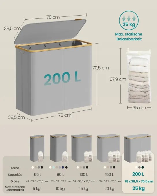 Kôš na bielizeň LCB514GD01