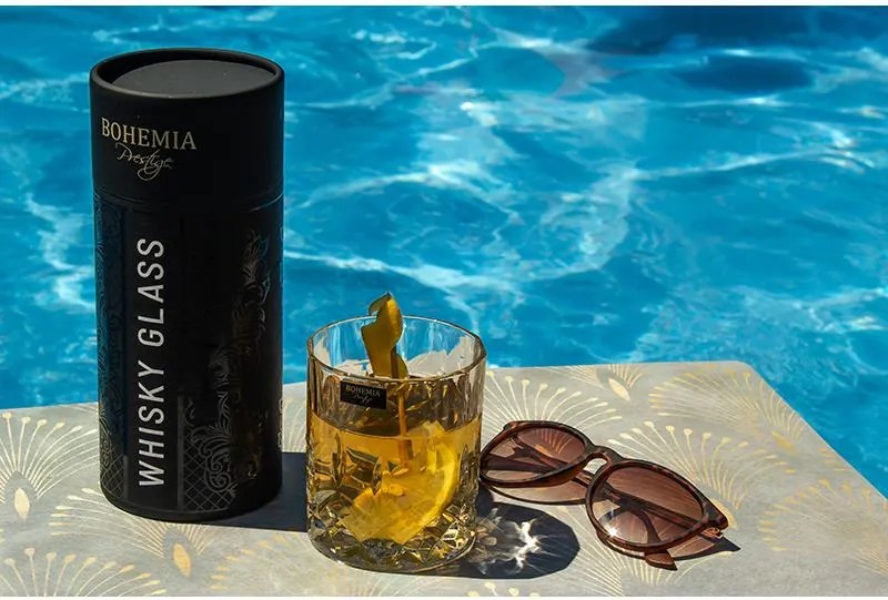 BOHEMIA PRESTIGE CLASSICO POHÁR NA WHISKY V TUBE 300ML SADA 2KS