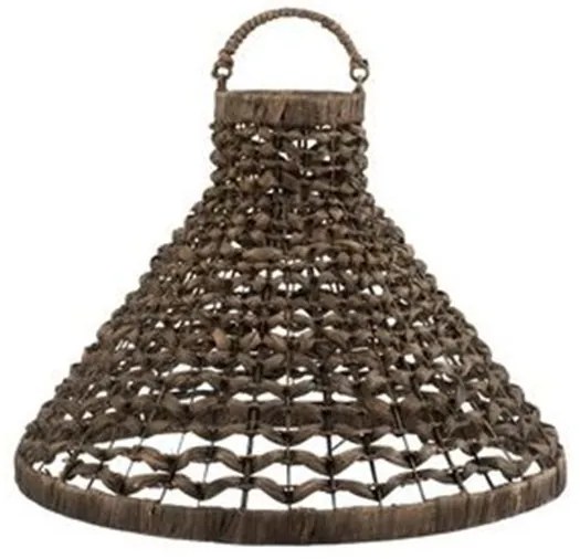Závesné tienidlo z vodného hyacintu Josiane - Ø 54,5 * 46,5 cm