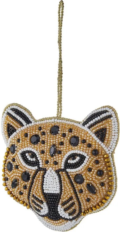 HANG ON Ozdoba s perličkami leopard