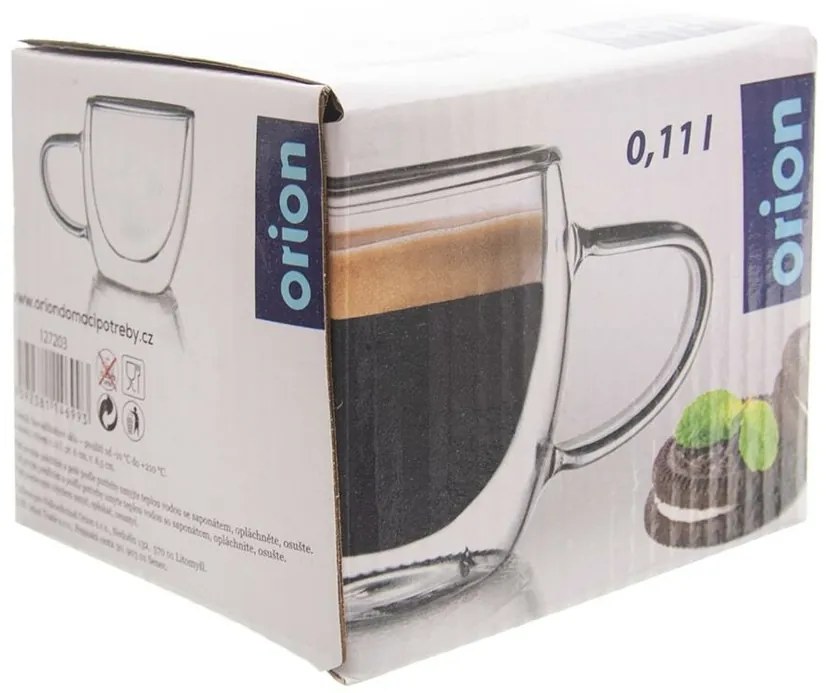 Orion Hrnček dvojstenné sklo, 0,11 l, XS