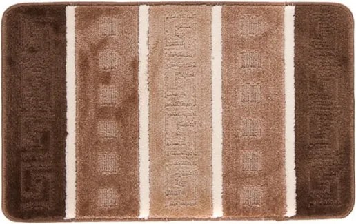 Kúpeľňový koberček MULTI A5016 CAMEL MULTI grécky - hnedý