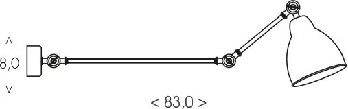 BRILAGI - Nástenné svietidlo QUILL 1xE27/40W/230V 83 cm biela