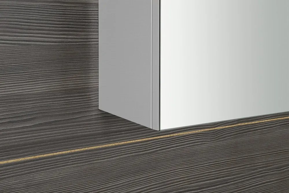 Sapho Sapho, RIWA galérka s LED osvetlením, 81x60x17cm, biela lesk, RIW080-0030