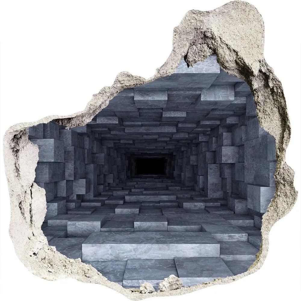 Fototapeta diera na stenu 3D Tunel nd-p-74393146