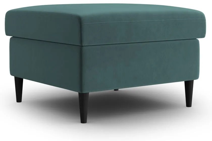 Zamatová podnožka v petrolejovej farbe Kyoto – Cosmopolitan Design