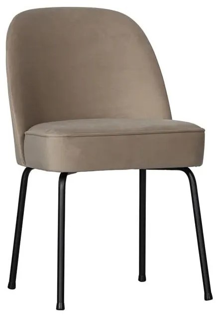 Béžové zamatové jedálenské stoličky v súprave 2 ks Vogue – WOOOD