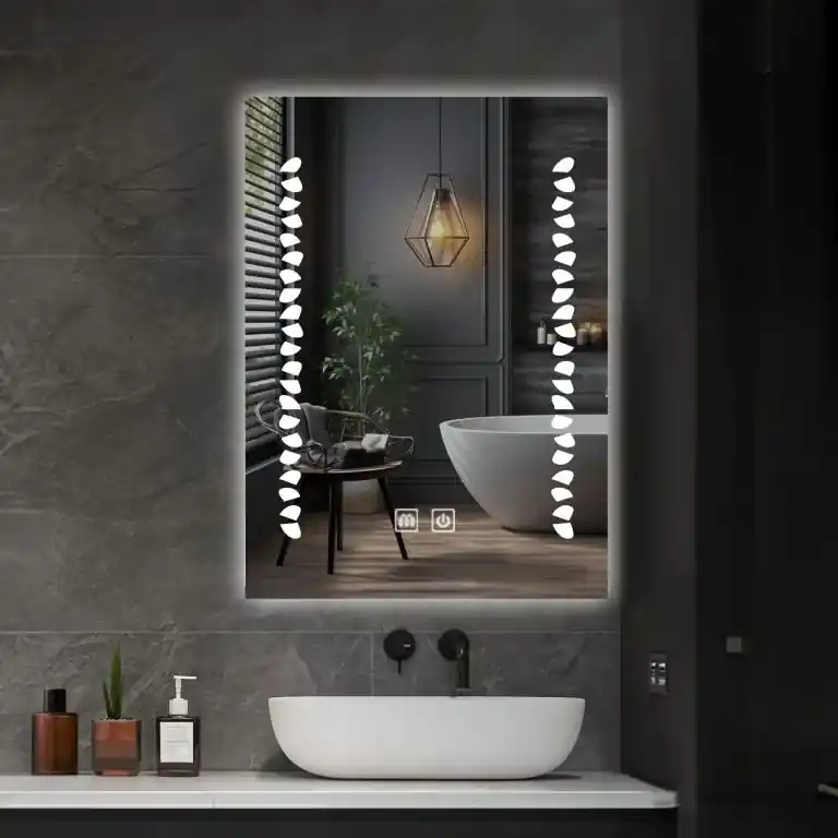IREDA kúpeľňové zrkadlo s LED osvetlením, 80 x 60 cm | BIANO