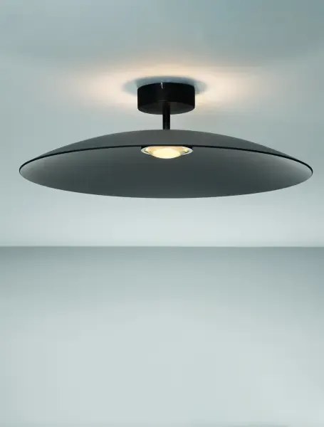 LED čierno-dymové moderné stropné svietidlo Polifemo 60