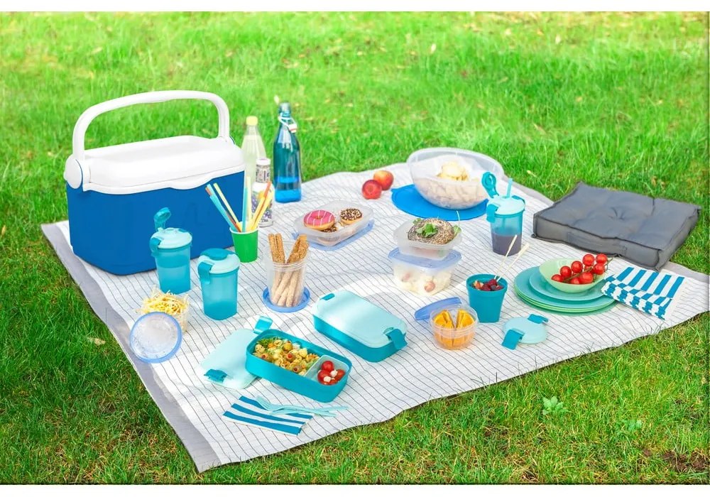 Desiatový box s príborom Lunch &amp; Go – Curver