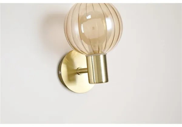 Searchlight 30506GO - Nástenné svietidlo LUMINSPHERE 1xG9/7W/230V mosadz