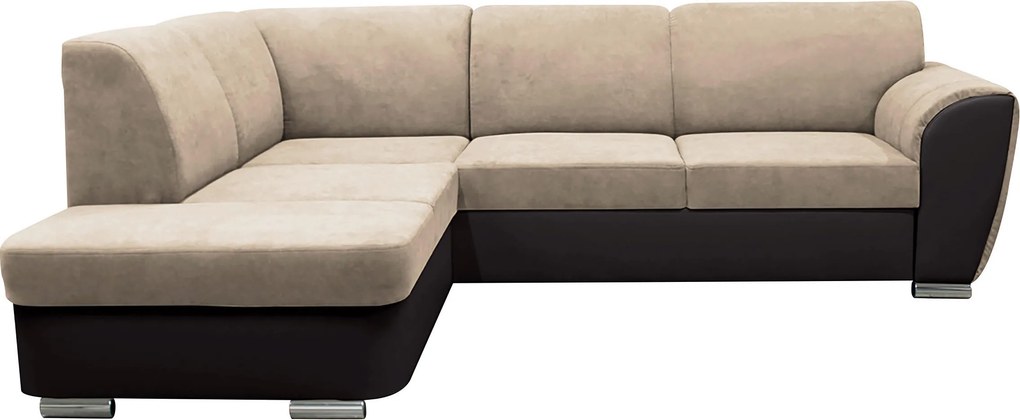 XXXLutz ROHOVÁ SEDAČKA, textil, tmavohnedá, béžová MID.YOU - Sedačky - 001574004010
