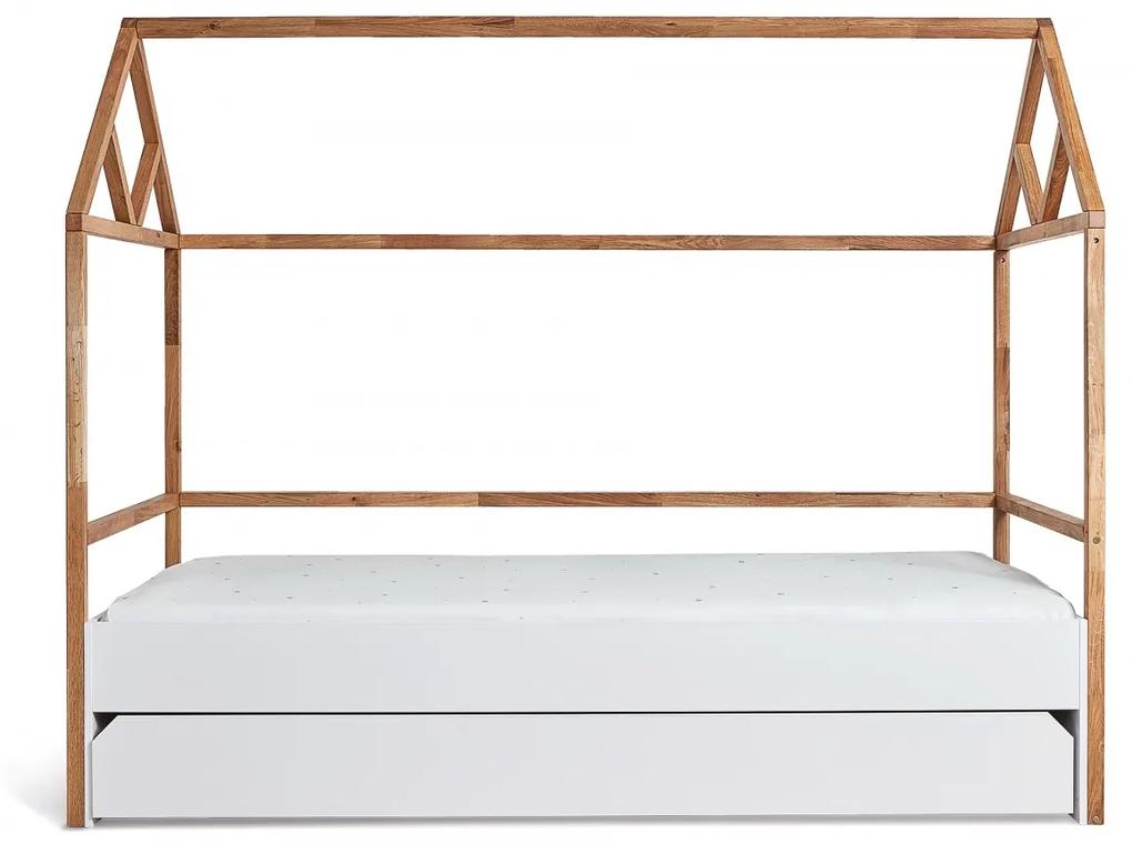 drevko Detská posteľ domček Lotta so zásuvkou (2 farby) - Biela