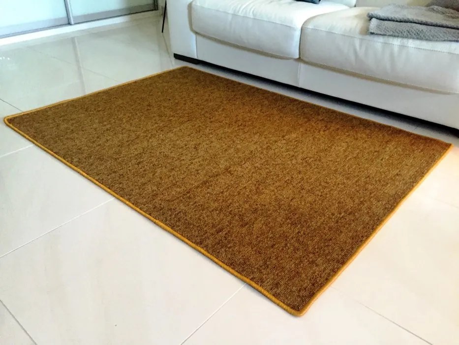 Vopi koberce AKCE: 150x150 cm Kusový koberec Modena zlatohnědá čtverec - 150x150 cm