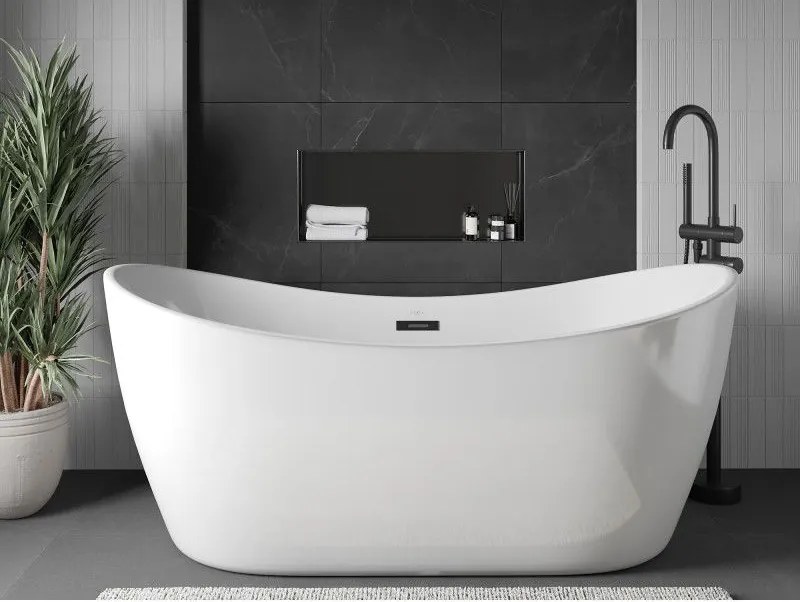 Mexen X-Wall-NR, polica na zapustenie bez príruby 75 x 30 cm, grafitová matná - 19E1753010