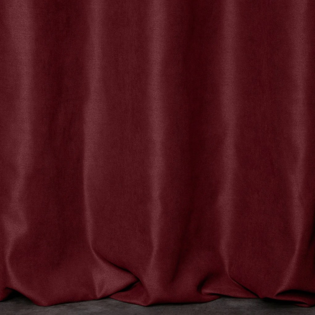 ZÁVES NA KRÚŽKOCH ADA 140X250 CM BORDOVÁ