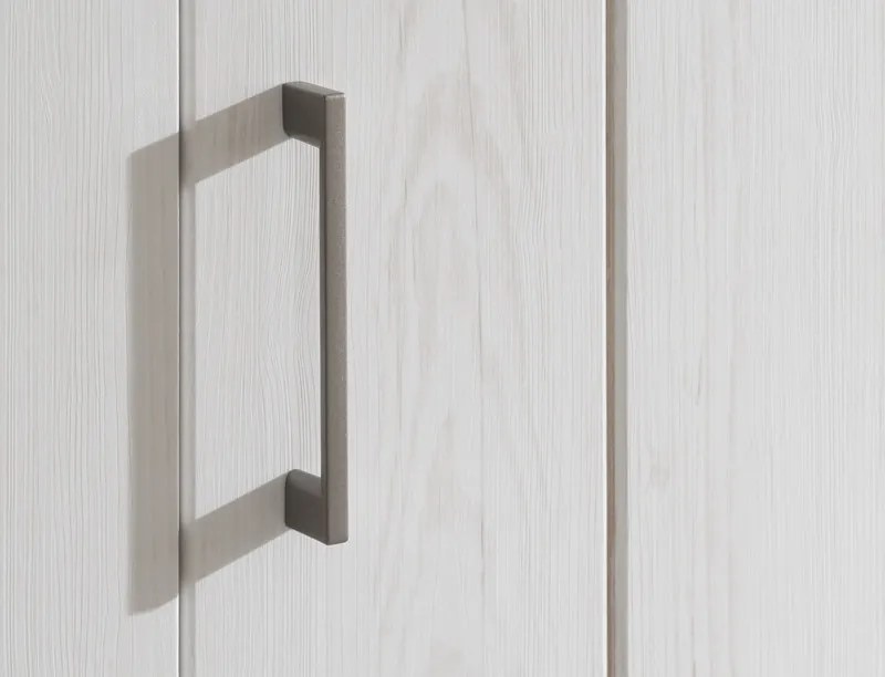 Obývacia stena Cruz, kombi, bielená pínia/šedý dub