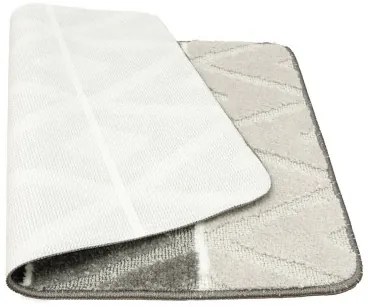 Kúpeľňový koberček PALMA sivý, kosoštvorce