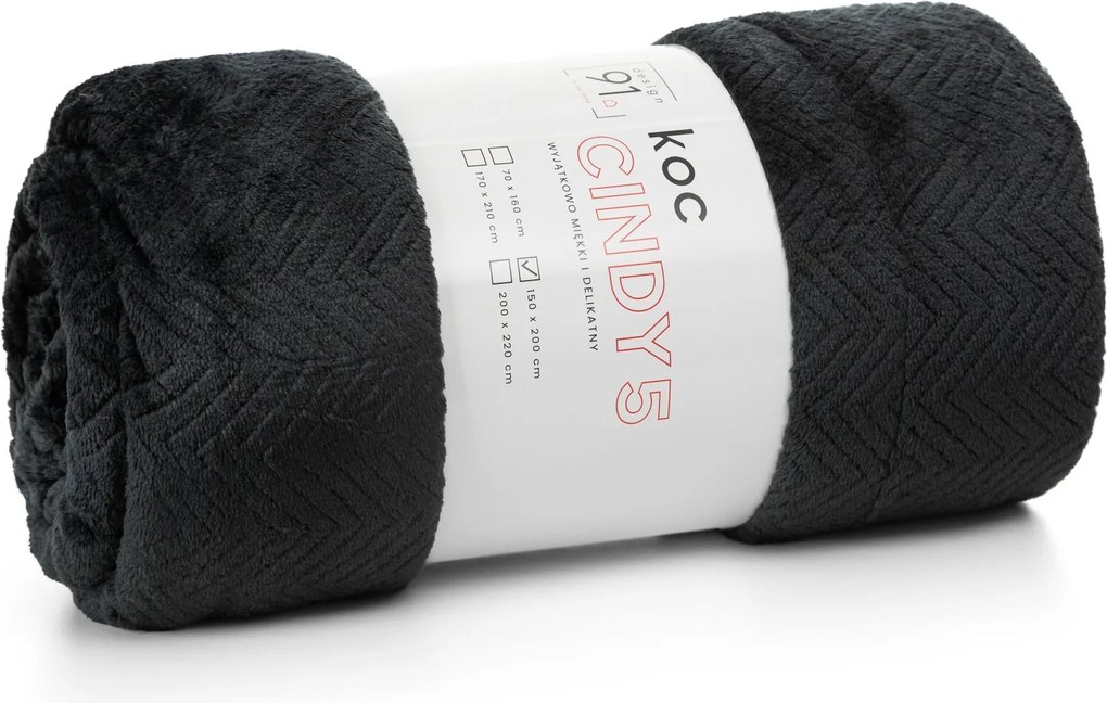 DEKA CINDY5 170X210 CM ČIERNA