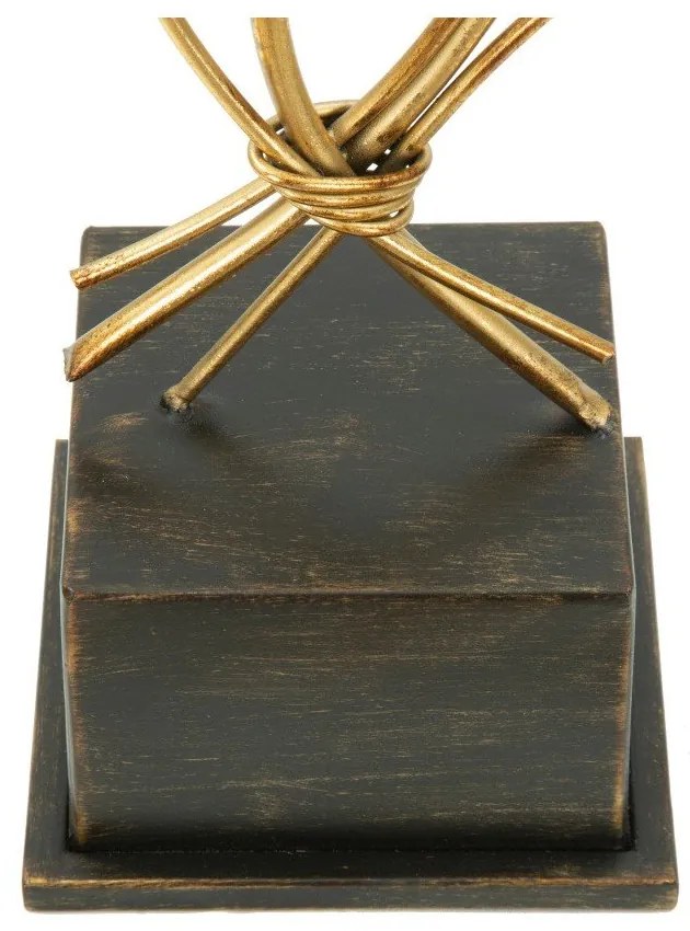 Svietnik v zlatej farbe Mauro Ferretti Oasis