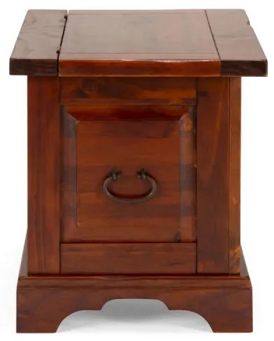 furniture-nabytek.cz - Masívna truhlica Catana z borovicového dreva, lakovaná, hnedá