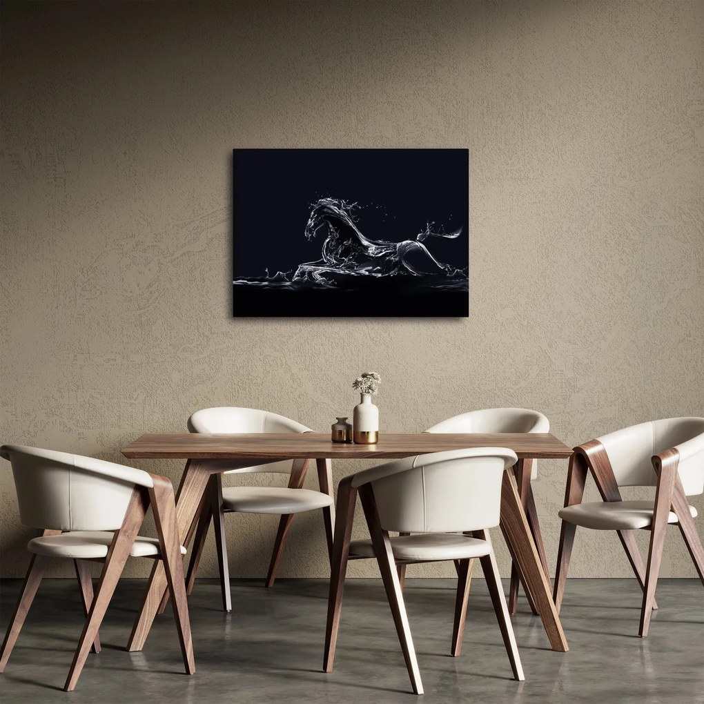 Obraz - Kôň a voda (70x50 cm)