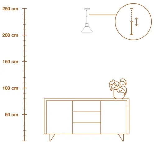 Ledvance - Luster na lanku DECOR PLASTER 1xE27/25W/230V pr. 22 cm sadra biela