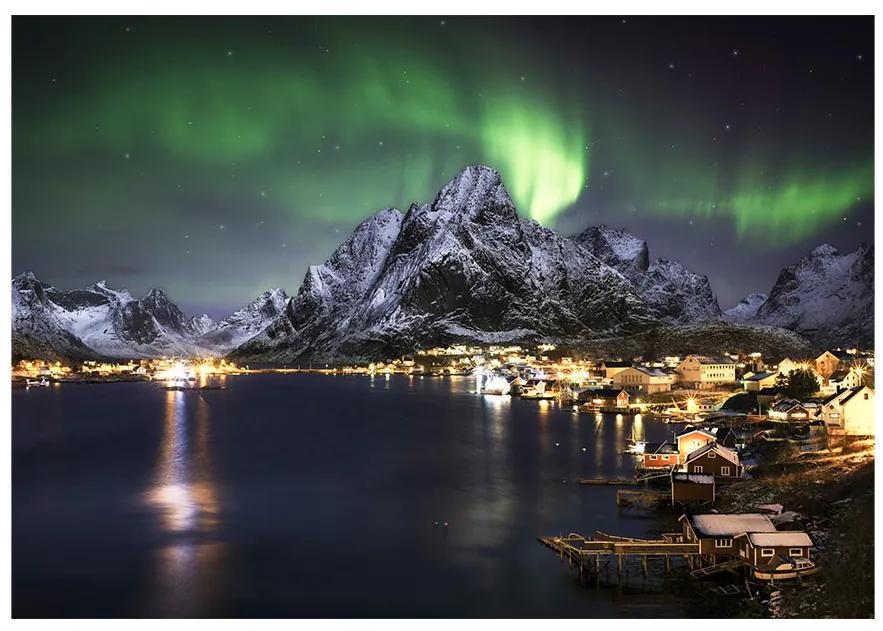 Artgeist Fototapeta - Aurora borealis Veľkosť: 100x70, Verzia: Premium
