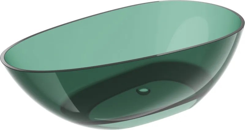Mexen Glass, voľne stojaca vaňa 170 x 85 cm, zelená, 58061708511