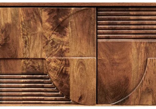 TV-skrinka 46805 Art Deco 200cm Drevo Mango Hnedé - Komfort-nábytok