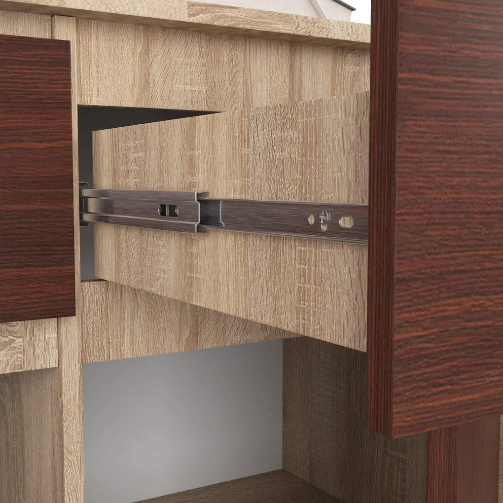 Komoda Kuwait 3D 3D (dub sonoma + wenge). Vlastná spoľahlivá doprava až k Vám domov. 1117163