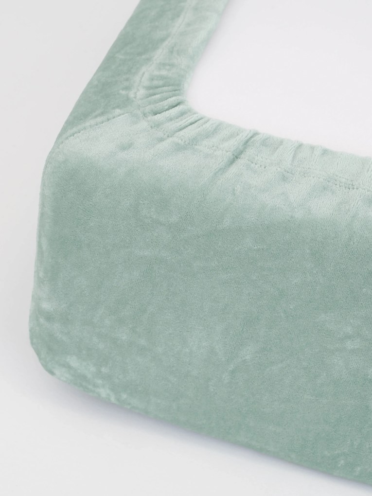 Plachta mikroplyš Deluxe do postieľky 70 x 140 cm - mätové