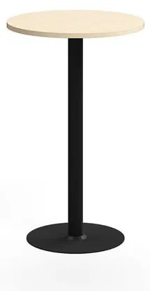 Barový stôl VERTICUS, Ø700x1100 mm, breza/čierna