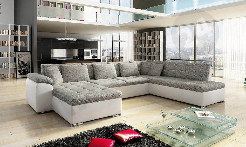 Rohová sedacia súprava Talia (L) (ekokoža Soft 017 Lawa 05)