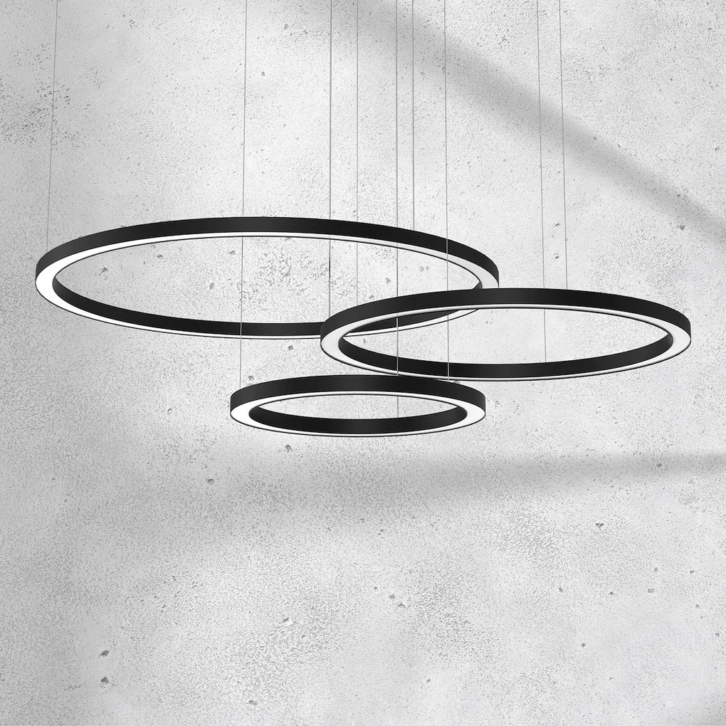 Závesné LED svietidlo Galaxia, 3x LED 85w, 3500k, b