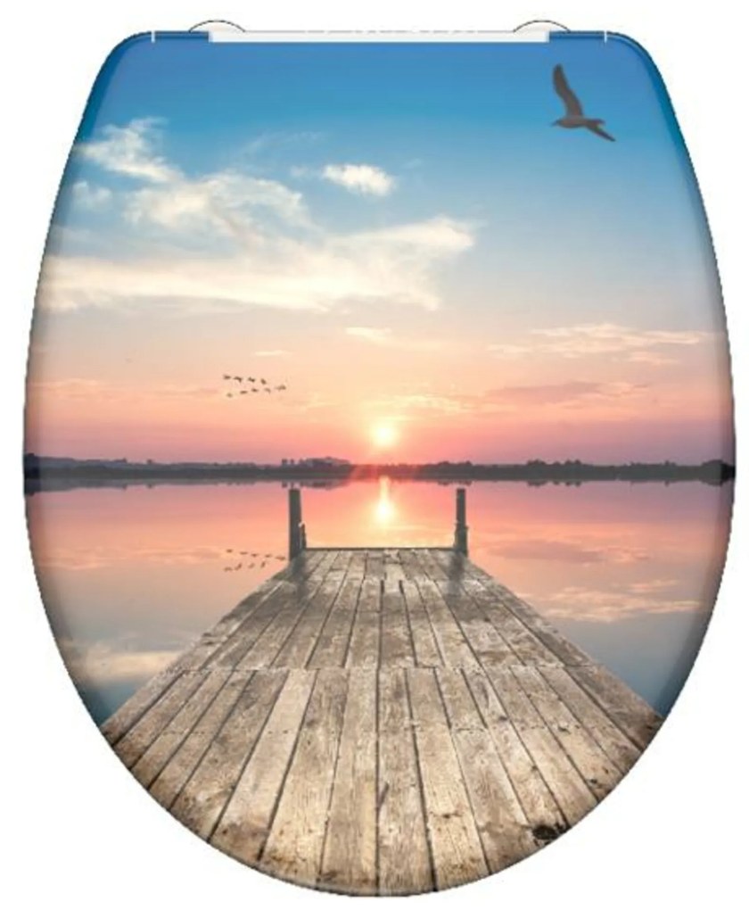 Schütte WC sedadlo z duroplastu (Západ slnka na oblohe) (100335933)