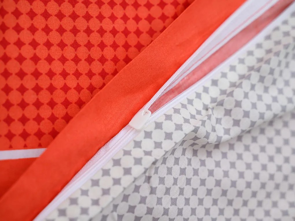 Obliečky z Renforcé bavlny TABITA červené Rozmer obliečky: 2 ks 80 x 80 cm | 200 x 220 cm