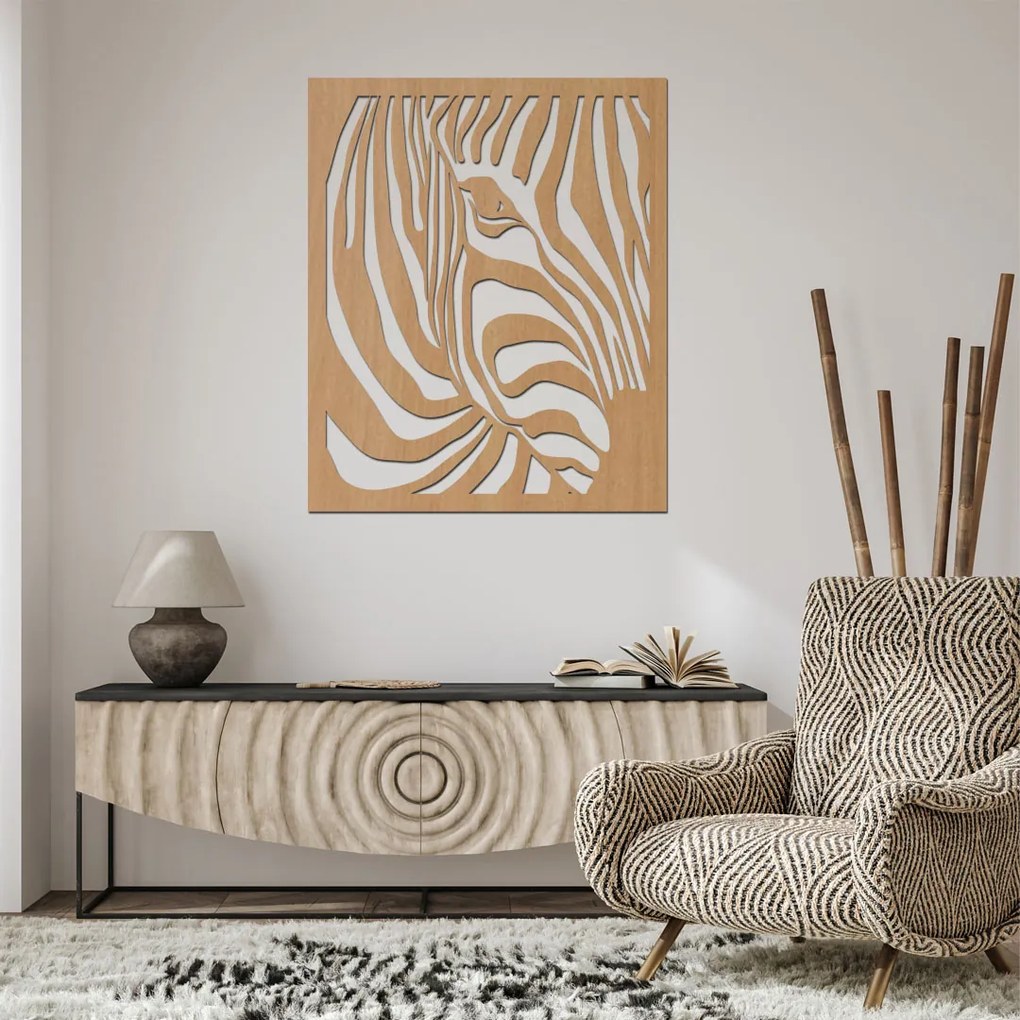 drevo zivota Drevený obraz na stenu ZEBRA Farebný vzor: Horsky dub, Rozmery (cm): 40x48