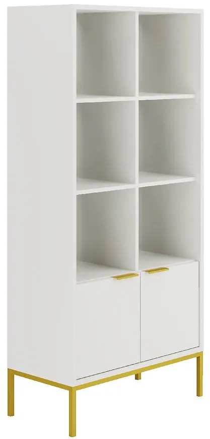 Regál Austin Biely/Zlatý