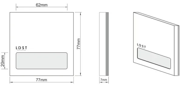 LDST AL-01-SS-BZ5 - LED schodiskové svietidlo ALEX 5xLED/1,2W/230V matný chróm
