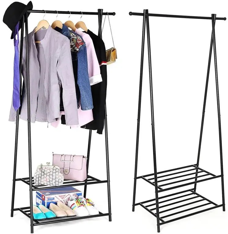 Stojan na oblečenie Luca čierny