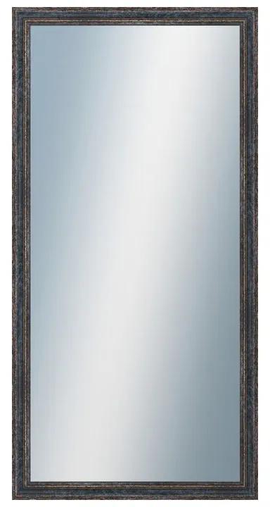DANTIK - Zrkadlo v rámu, rozmer s rámom 50x100 cm z lišty LYON čierna (2705)