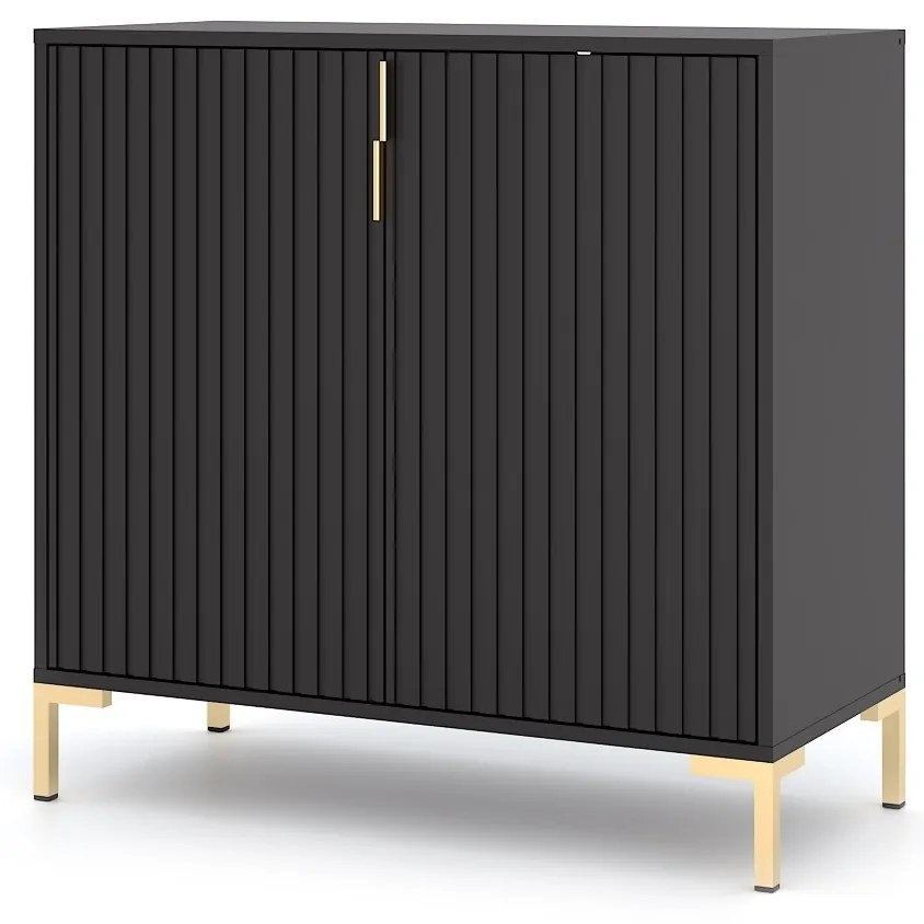 Komoda Flinn 88,2 cm čierna