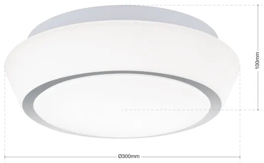 Orion - Kúpeľňové stropné svietidlo TENA 2xE27/60W/230V pr. 30 cm IP44 biele