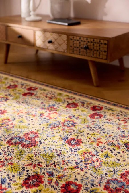 Koberec Agnella Optimal Floriana krémový